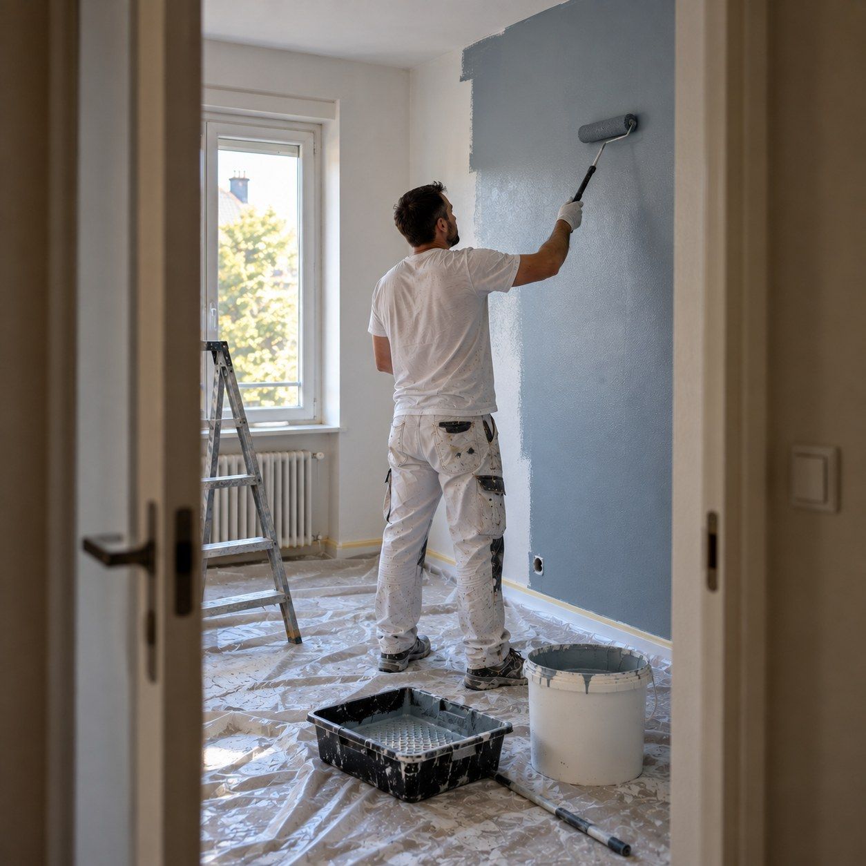 Sefrou Nourredine, peinture intérieure à Paris